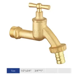 Brass Bibcock in Brass Color Ball valve